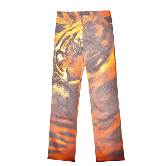 Roberto Cavalli 2000 Tiger Print Pants