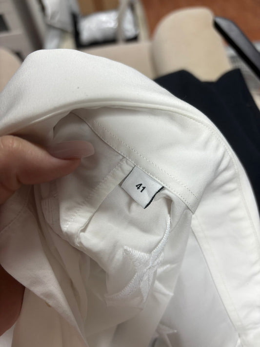 Givenchy Paris Long Sleeve Stars Button Up White Shirt (M/L)