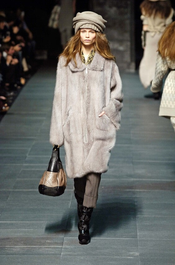 Louis Vuitton FW 2006 Ready-to-Wear Black Leather Wedge Boots