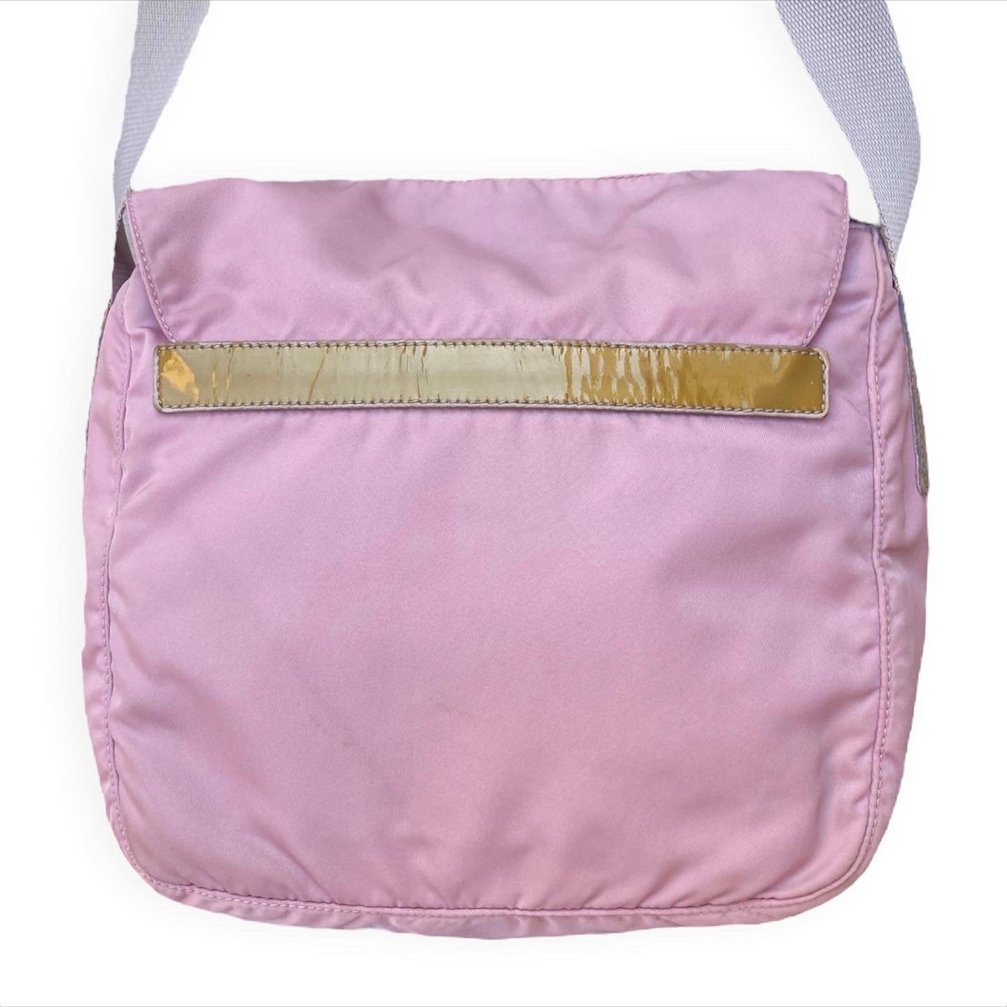 Prada Light Pink Nylon Side Bag