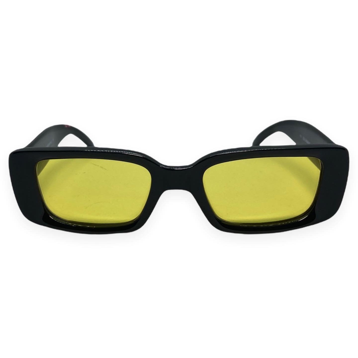 Gucci 2409 Black Sunglasses with Tinted Yellow Lenses