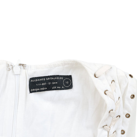 All Saints Spitalfields “Aemilla” Corset Laced Grommet Dress