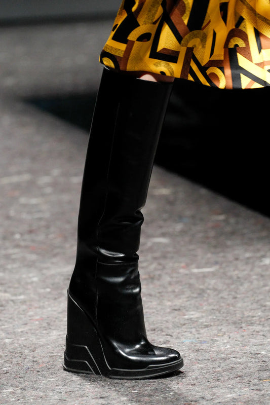 Prada Red Wedge Boots - Fall/Winter 2014 (EU 36)