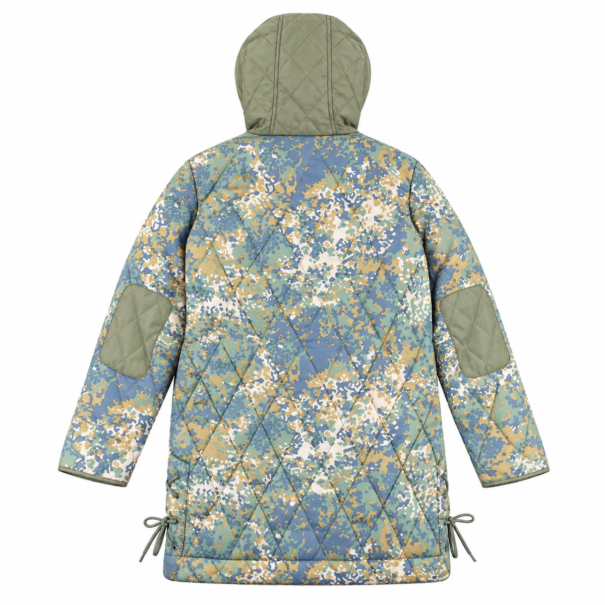 55DSL by Diesel Digital Camouflage Quilted Hooded Parka