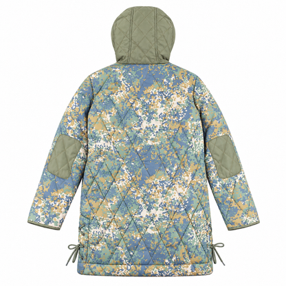 55DSL by Diesel Digital Camouflage Quilted Hooded Parka