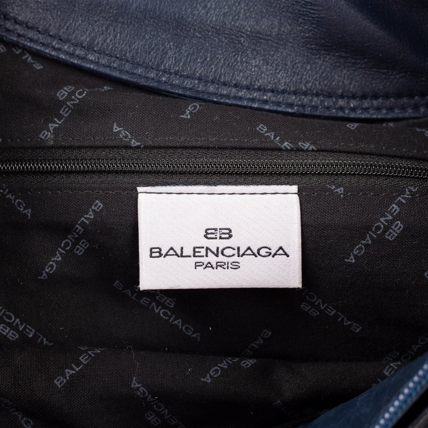 Balenciaga Navy Blue Hobo Bag