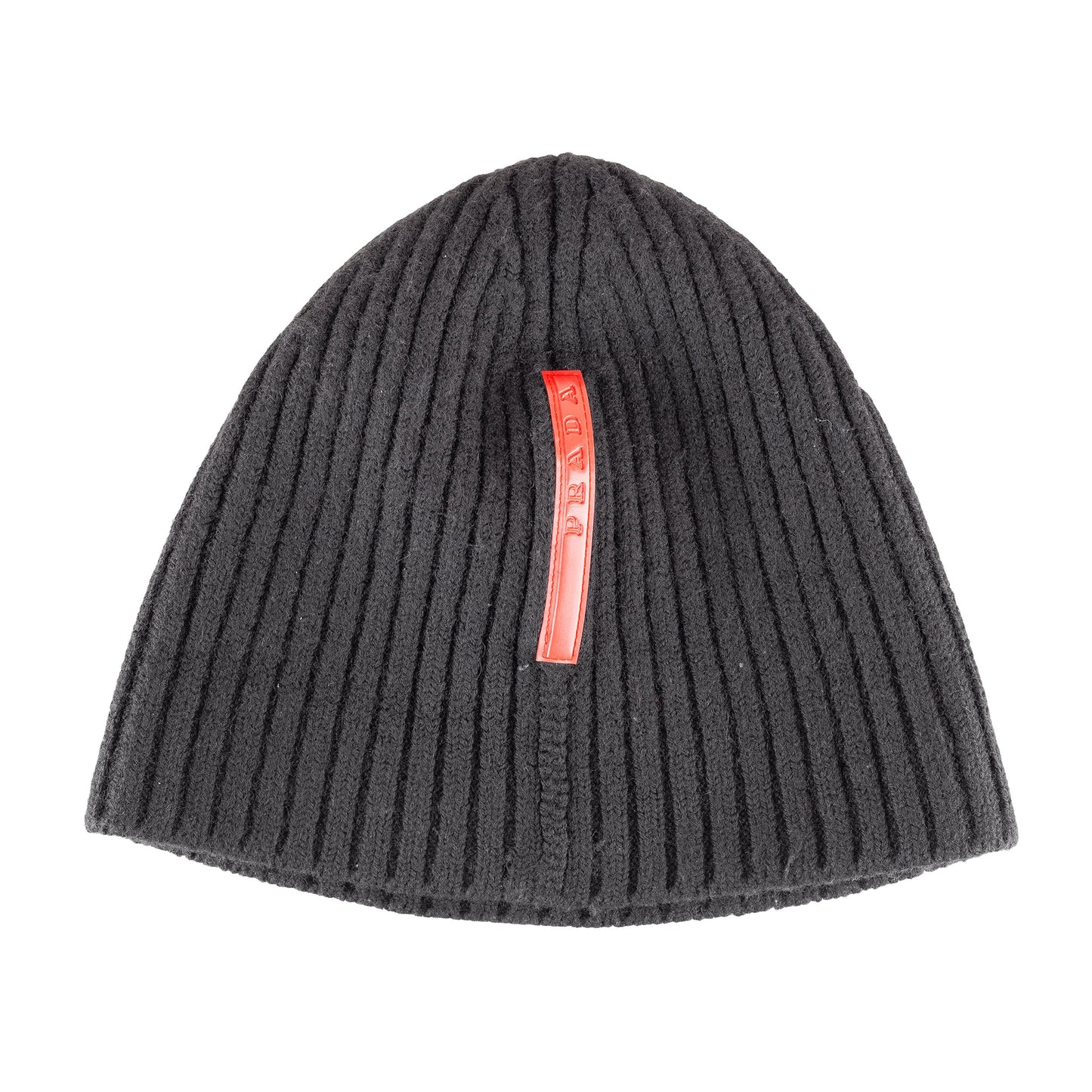 Prada Sport Black Knit Beanie