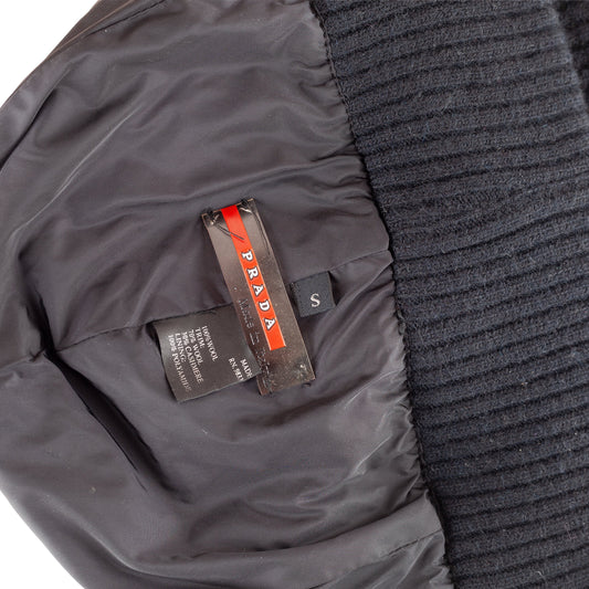 Prada Sport Black Nylon Knit Beanie