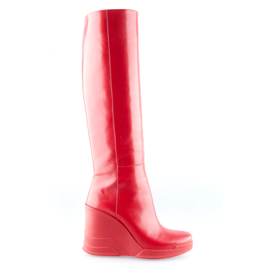 Prada Red Wedge Boots - Fall/Winter 2014 (EU 36)