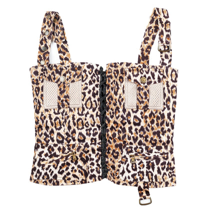 Dolce & Gabbana Leopard Denim Corset Top