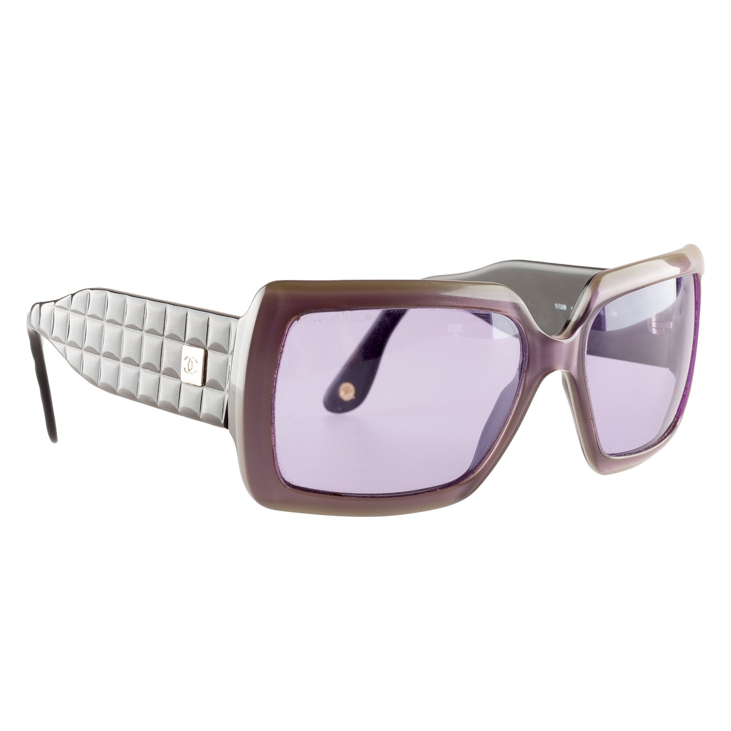 Chanel 5028 Lilac Square Quilted Sunglasses