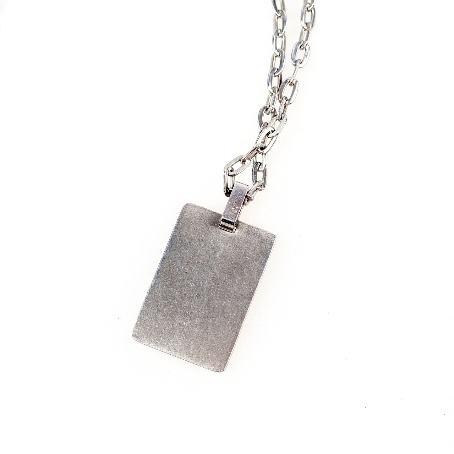 Dolce & Gabbana Credit Card Silver Metallic Necklace