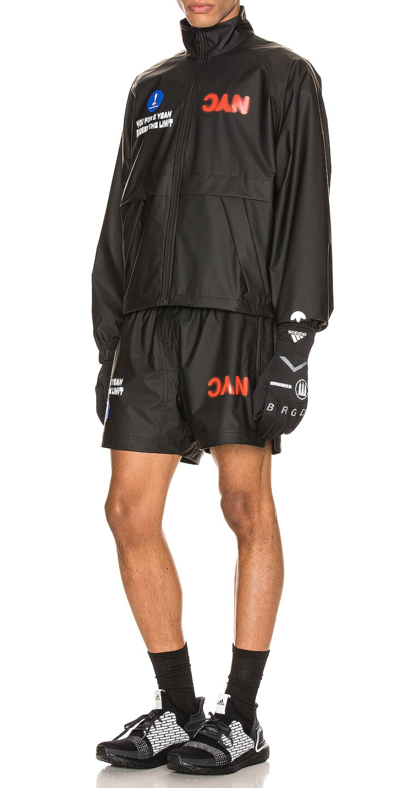 Adidas x Alexander Wang PU Black Unisex Shorts