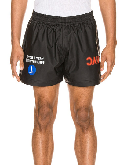 Adidas x Alexander Wang PU Black Unisex Shorts