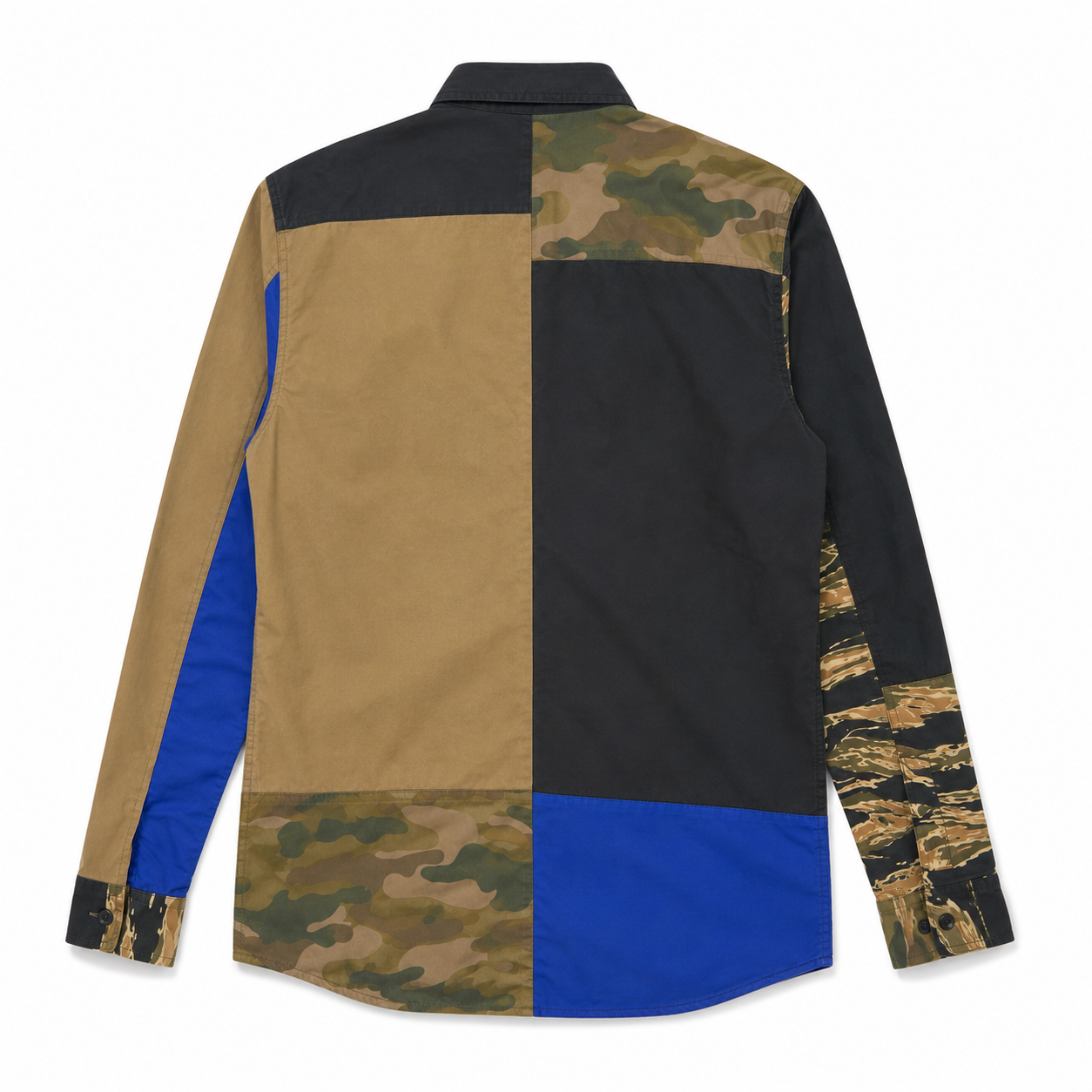 Diesel Patchwork Camo Colorblock Shirt