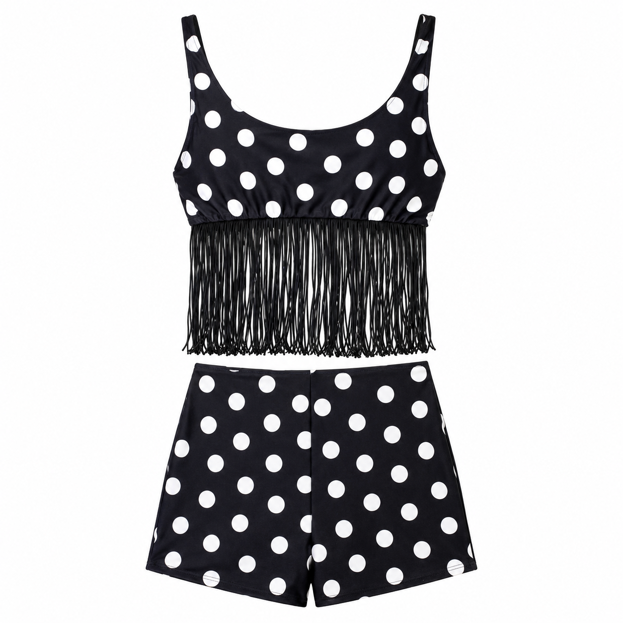 Dolce & Gabbana “Il Mare di” Polka Dot Fringe Two-Piece Set