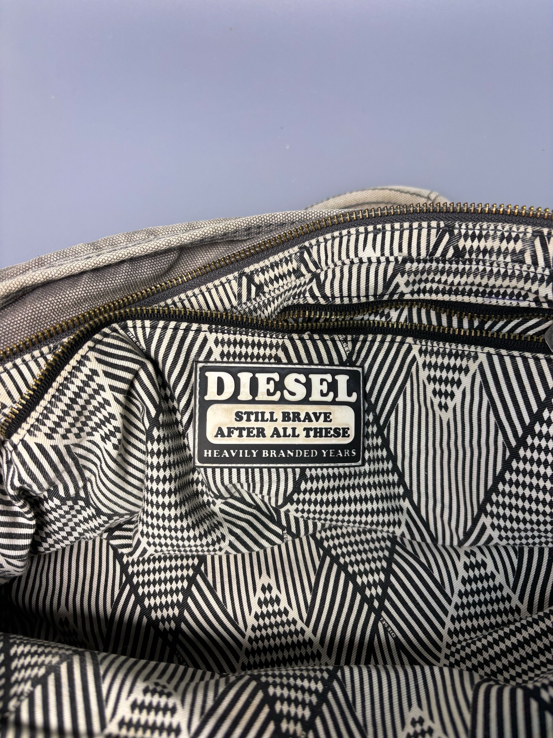 Diesel Cargo Denim Brown Bag