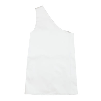 Comme Des Garçons Homme Plus One-Shoulder White Apron Layer