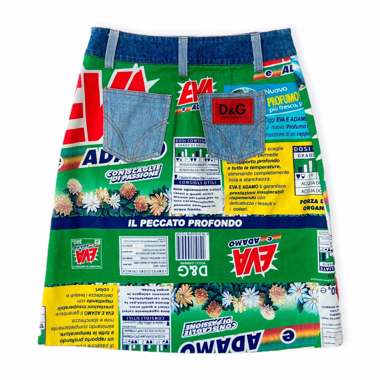 Dolce & Gabbana “Eva e Adamo”  Vintage Colorful Skirt  