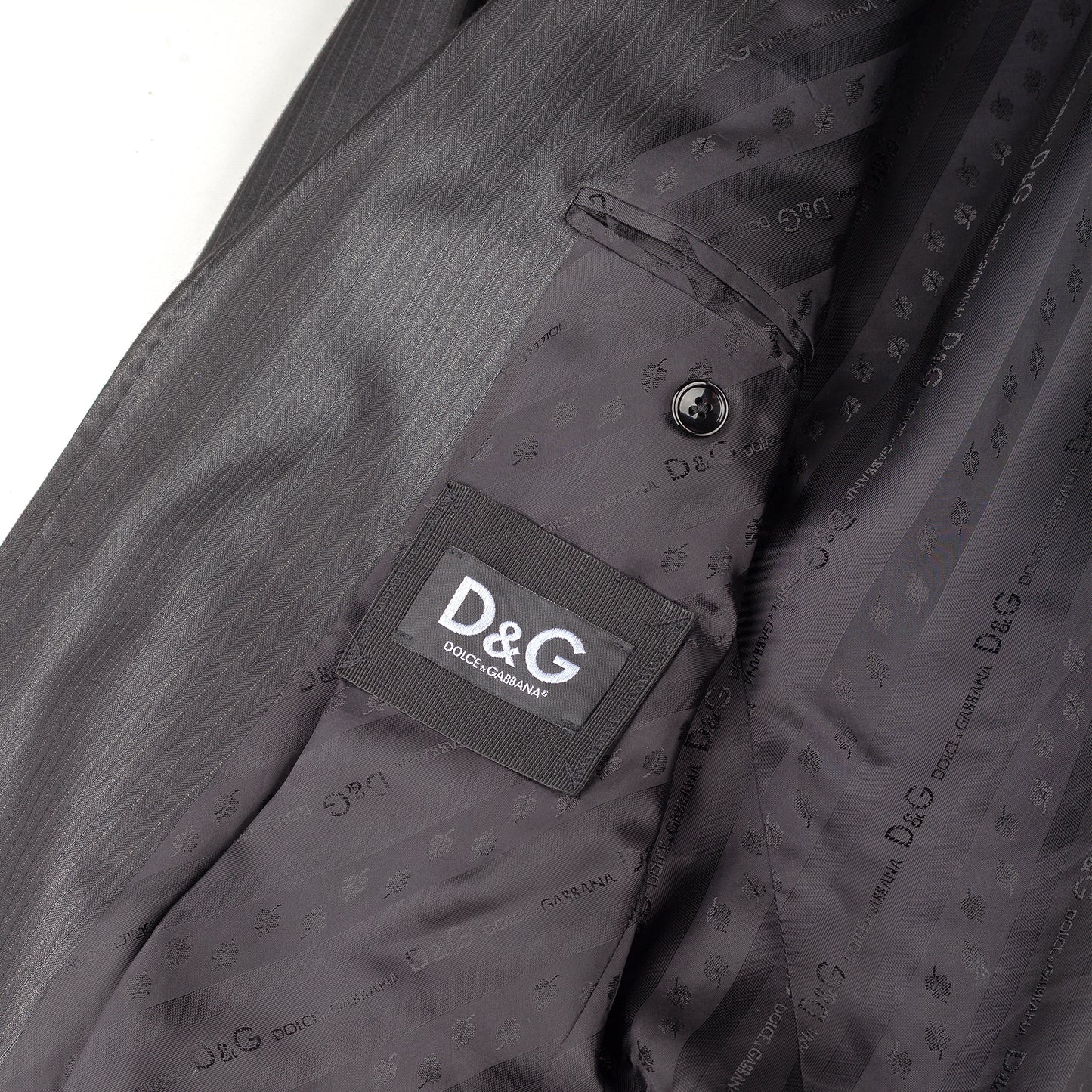 Dolce & Gabbana Men’s Dark Gray Pinstripe Suit Set