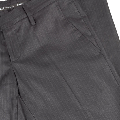 Dolce & Gabbana Men’s Dark Gray Pinstripe Suit Set  