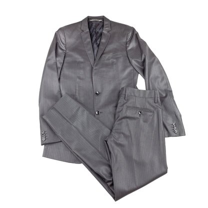 Dolce & Gabbana Men’s Dark Gray Pinstripe Suit Set  