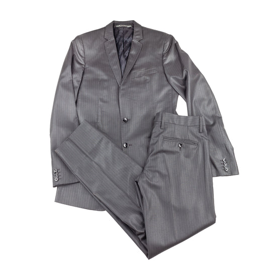 Dolce & Gabbana Men’s Dark Gray Pinstripe Suit Set