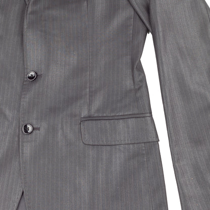 Dolce & Gabbana Men’s Dark Gray Pinstripe Suit Set  