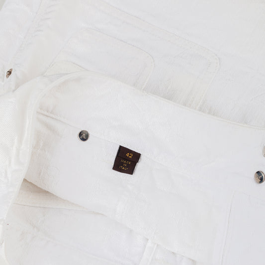 Louis Vuitton LV Vintage White Monogram Mini Cargo Skirt