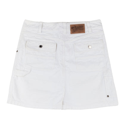 Louis Vuitton LV Vintage White Monogram Mini Cargo Skirt  