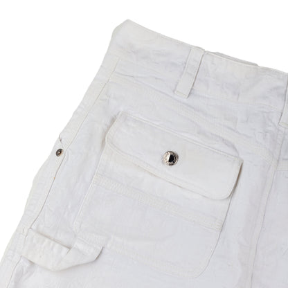 Louis Vuitton LV Vintage White Monogram Mini Cargo Skirt  