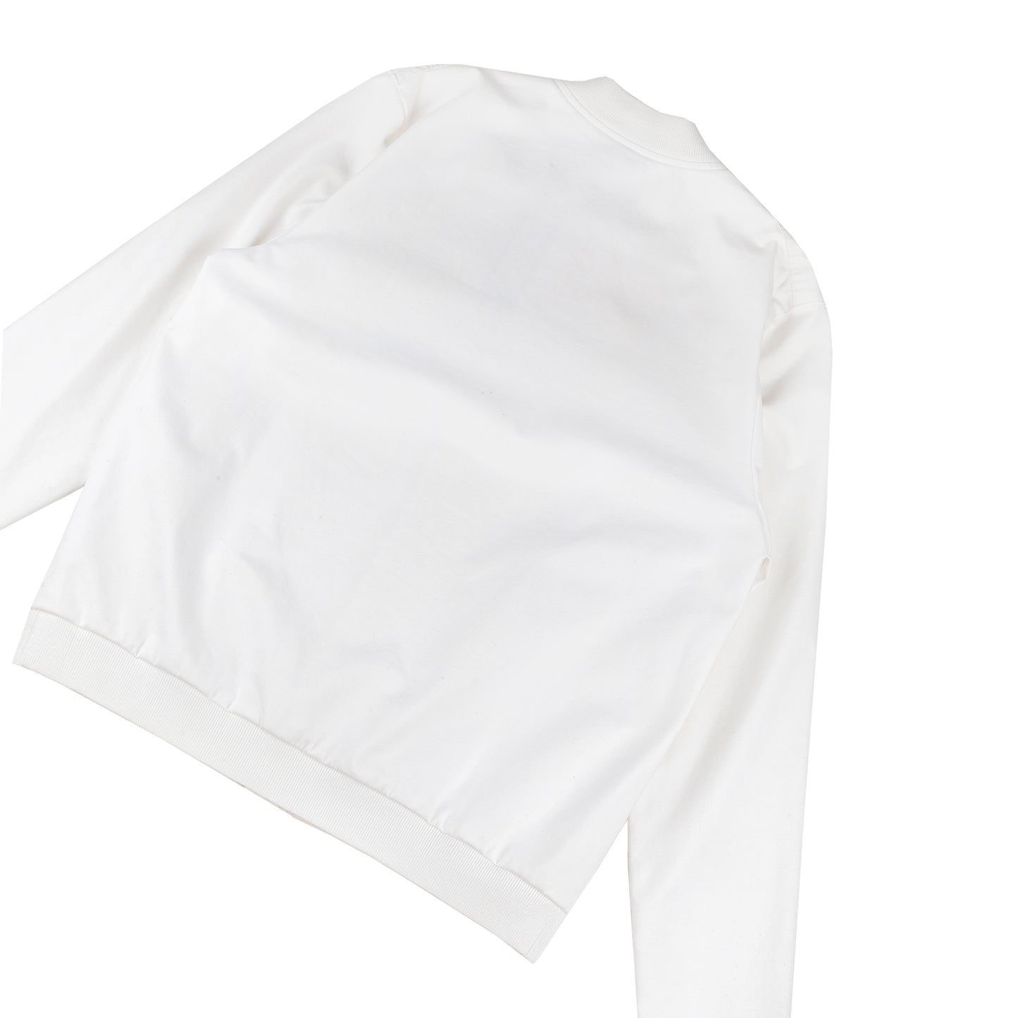 JIL SANDER White Cotton Bomber Jacket