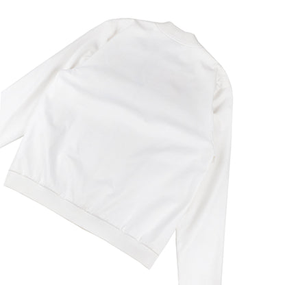 JIL SANDER White Cotton Bomber Jacket  