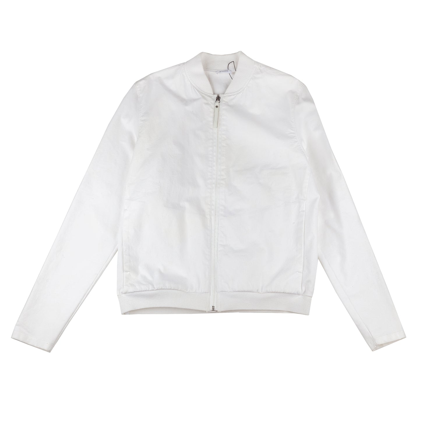 JIL SANDER White Cotton Bomber Jacket