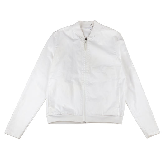 JIL SANDER White Cotton Bomber Jacket