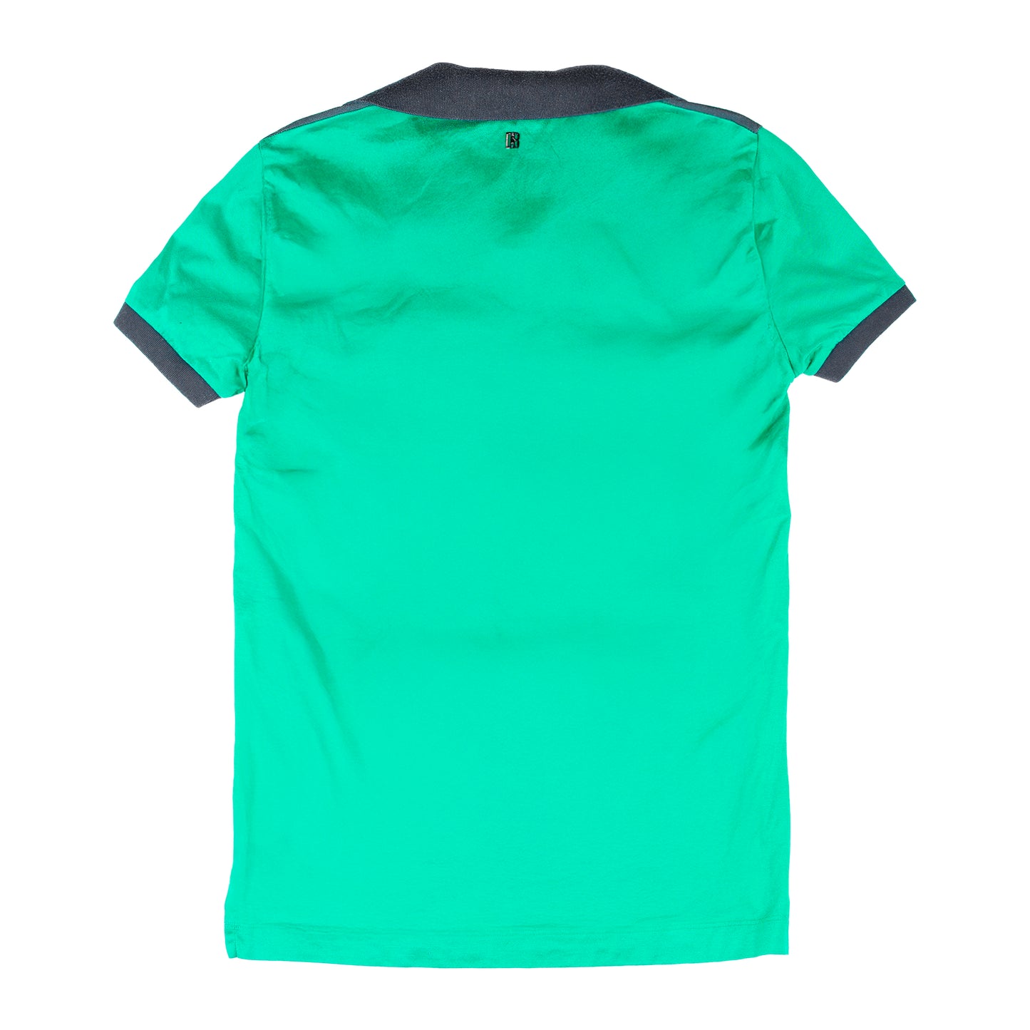 Dirk Bikkembergs Vintage Green Flower Polo Shirt Top