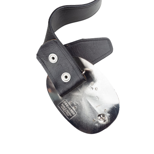 DSQUARED2 Vintage Black Leather Metallic Belt