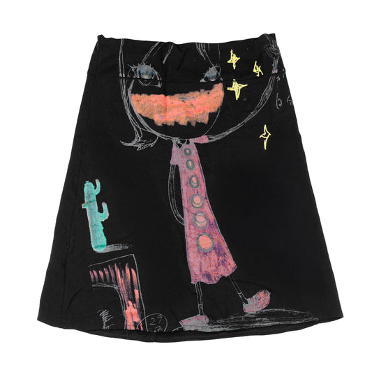 Yoshimoto Nara x Germano Zama Vintage Print Midi Skirt