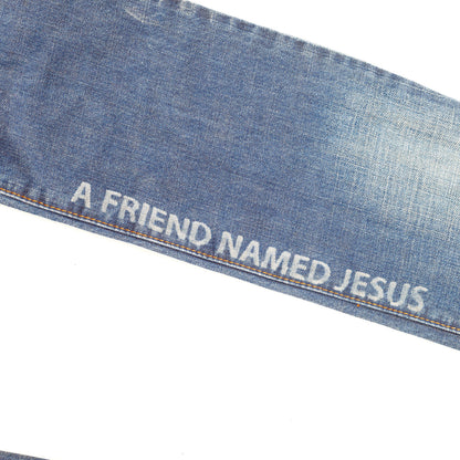 DSQUARED2 FW2005 Vintage "A Friend Named Jesus" Skinny Jeans  