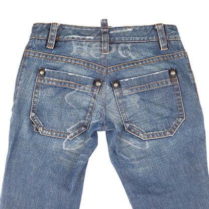 DSQUARED2 FW2005 Vintage "A Friend Named Jesus" Skinny Jeans  