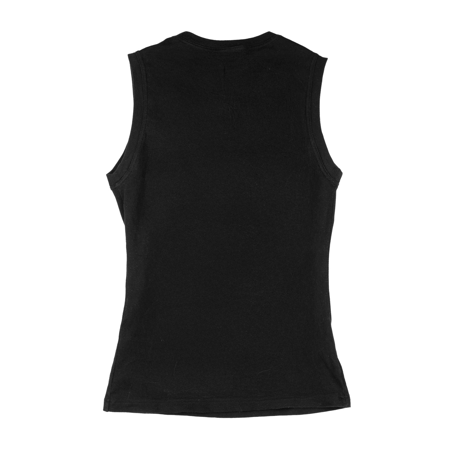 Christian Dior 2005 SS Vintage Rare Black Floral Lips Print Tank Top