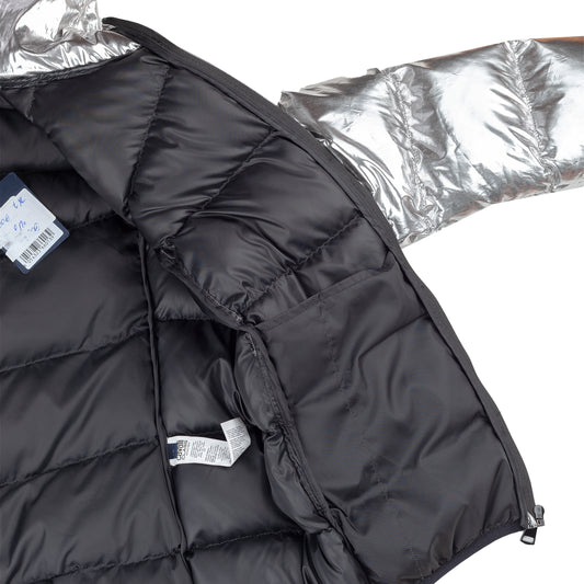 Roberto Cavalli CLASS Metallic Silver Insulated Puffer Jacket