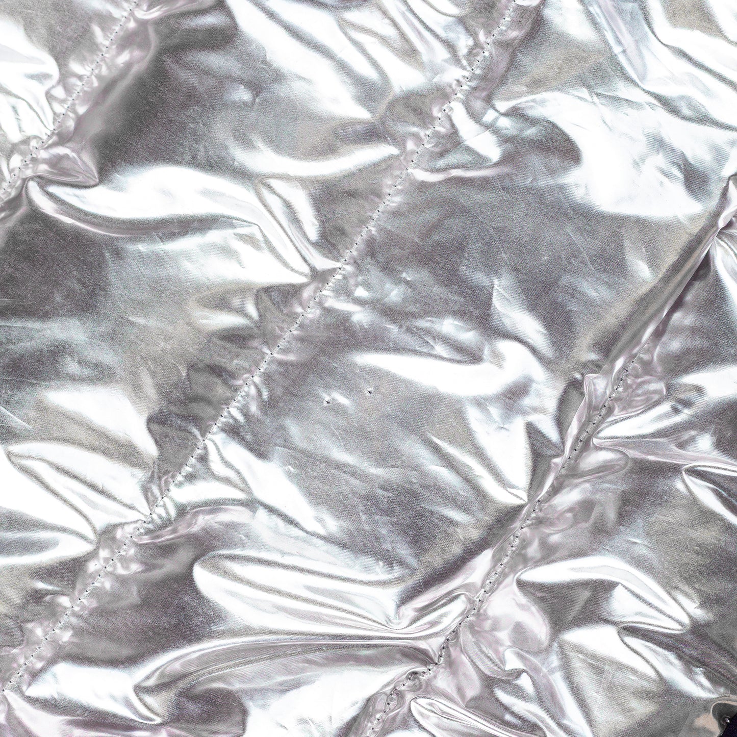 Roberto Cavalli CLASS Metallic Silver Insulated Puffer Jacket