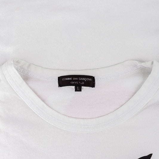 Comme des Garcons Homme Plus 2018 White "We Are Not Free" Shirt