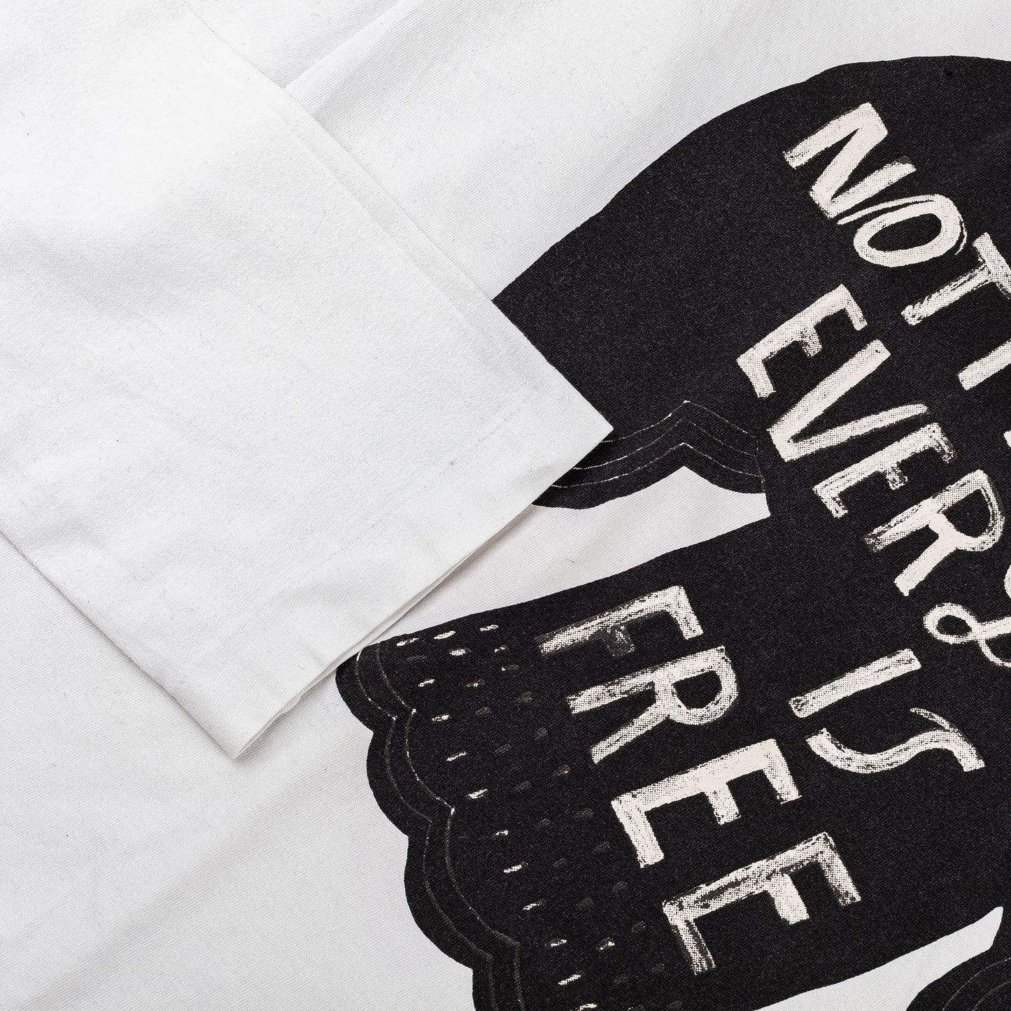 Comme des Garcons Homme Plus 2018 White "We Are Not Free" Shirt