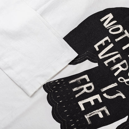 Comme des Garcons Homme Plus 2018 White "We Are Not Free" Shirt  