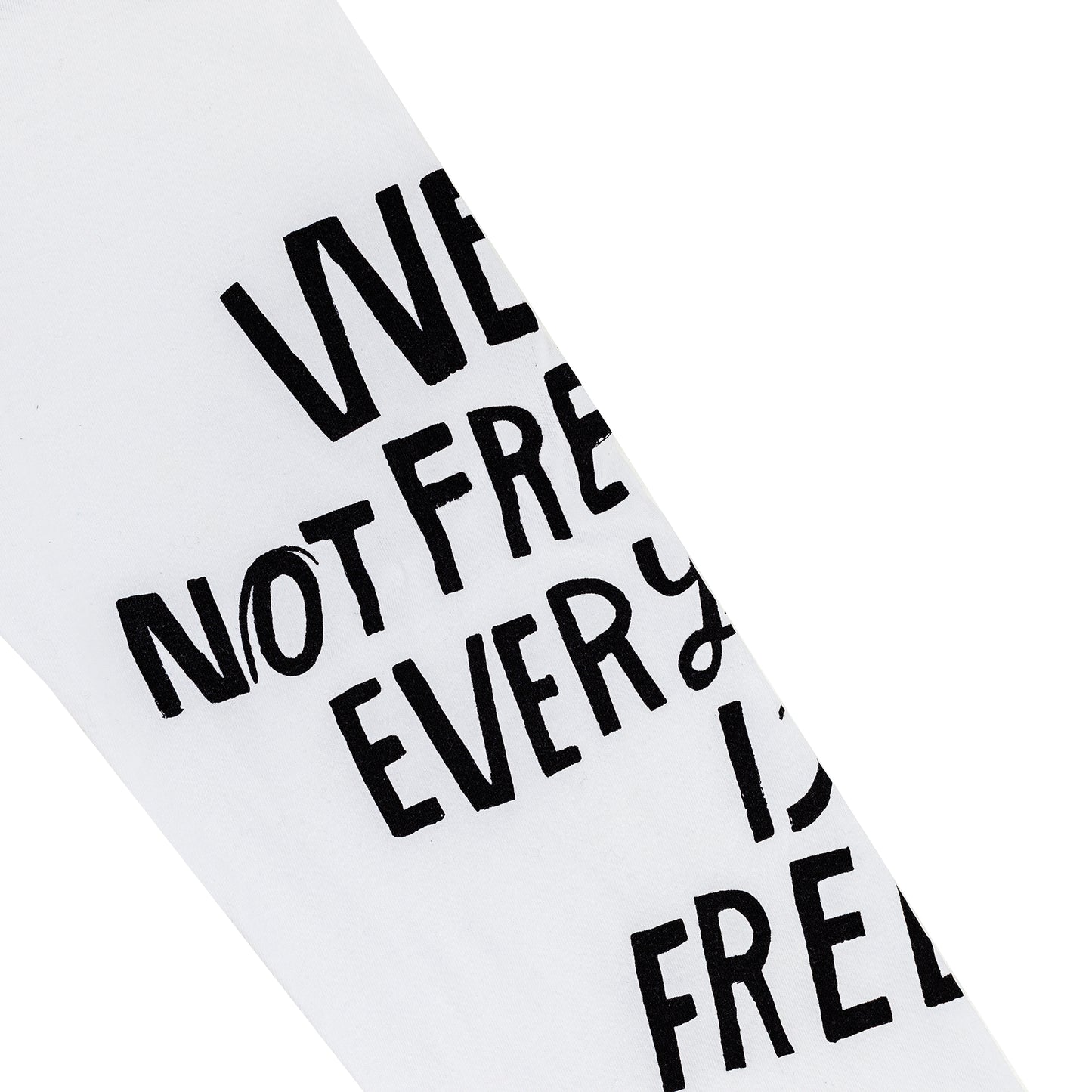 Comme des Garcons Homme Plus 2018 White "We Are Not Free" Shirt