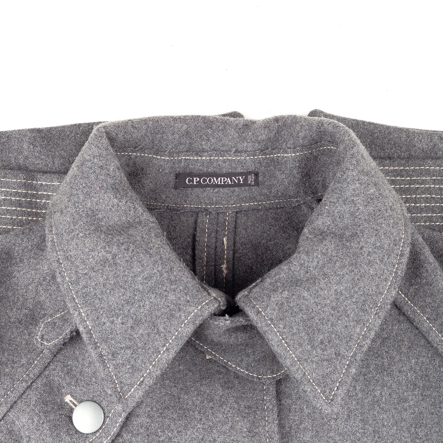 C.P. Company Sportswear Vintage Gray Wool Coat Jacket