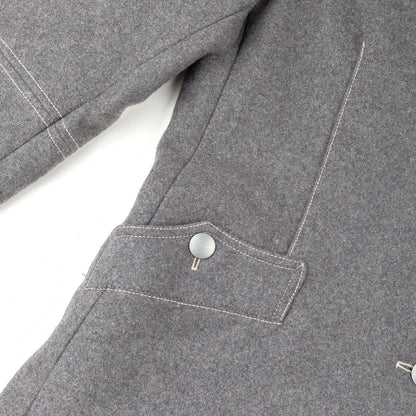 C.P. Company Sportswear Vintage Gray Wool Coat Jacket  