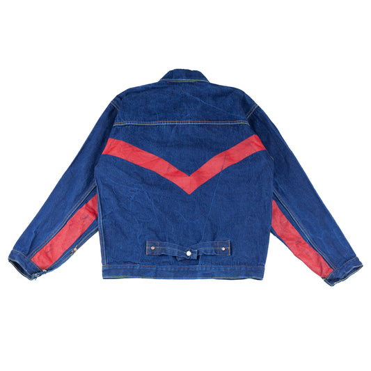 Evisu Vintage Denim Handwritten Back Logo Jacket